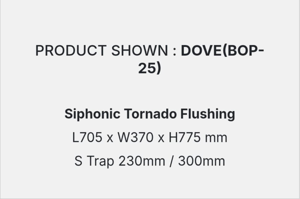 DOVE(BOP-25) DETAILS