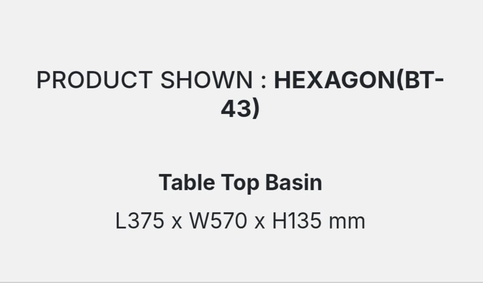 HEXAGON(BT-43) DETAILS