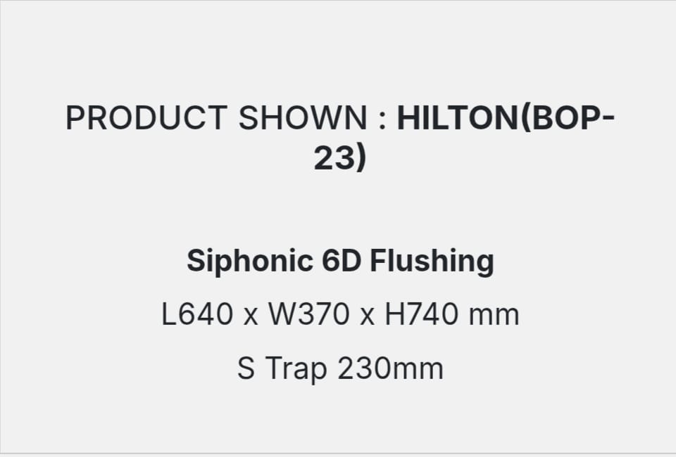 HILTON(BOP-23) DETAILS