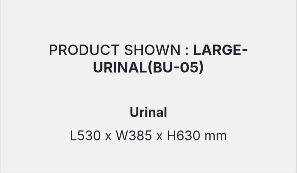 LARGE-URINAL(BU-05) DETAILS
