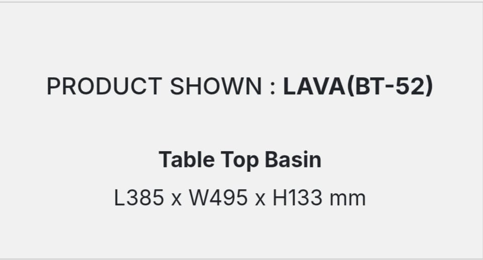 LAVA(BT-52) DETAILS