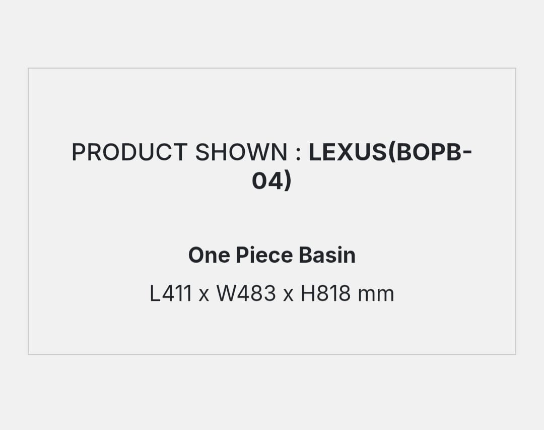 LEXUS (BOPB-04) DETAILS