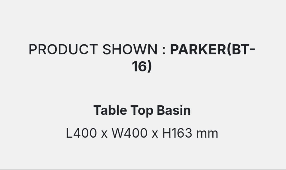 PARKER(BT-16) DETAILS