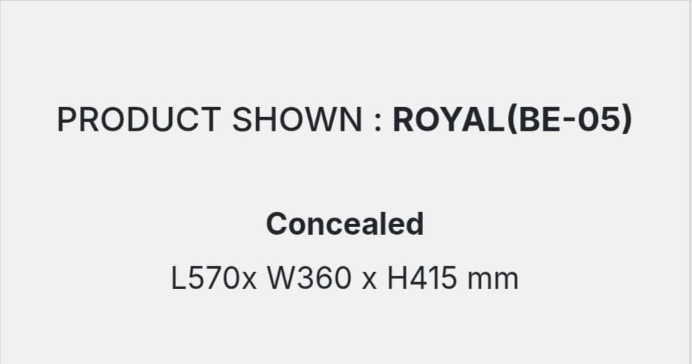 ROYAL (BE-05) DETAILS