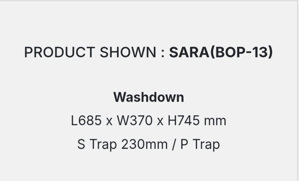 SARA(BOP-13) DETAILS