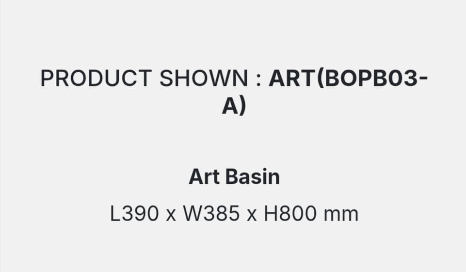 ART(BOPB03-A) DETAILS