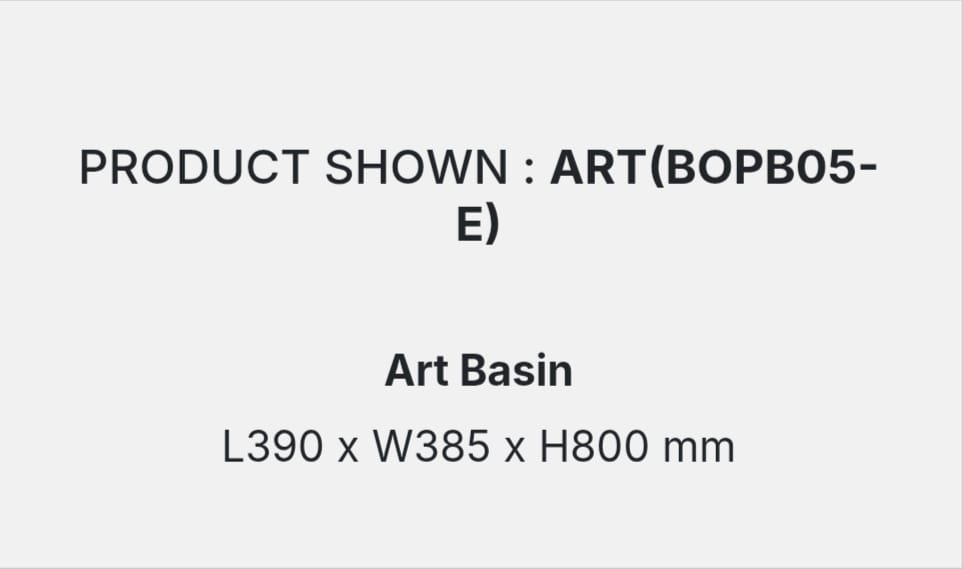 ART(BOPB05-E) DETAILS