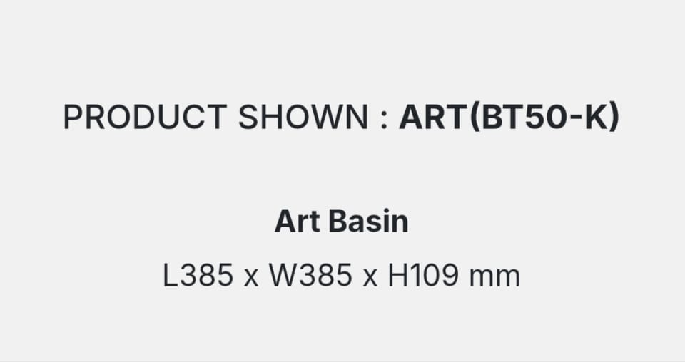 ART(BT50-K) DETAILS