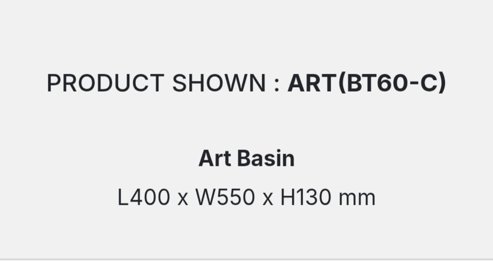 ART(BT60-C) DETAILS